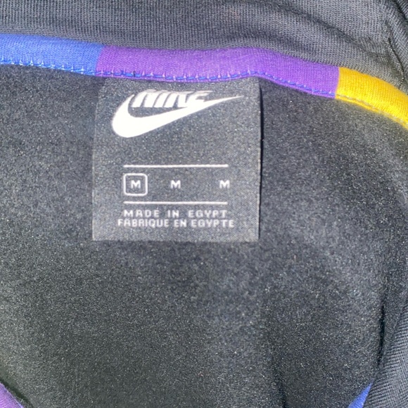 A zip up jacket purple,yellow,orange,blue, and black - Picture 4 of 5